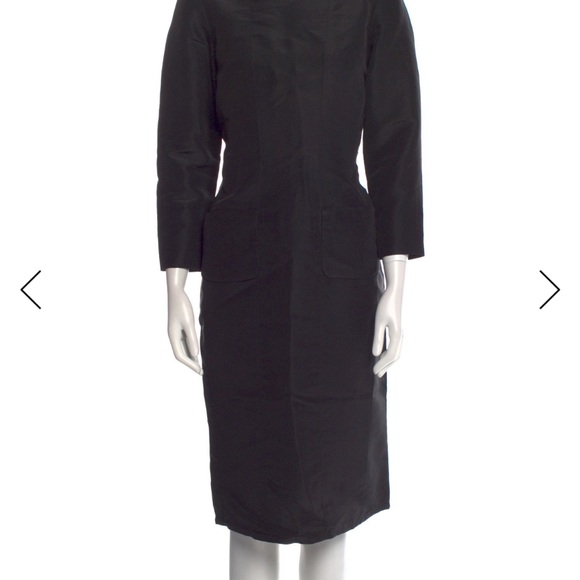 Oscar de la Renta Dresses & Skirts - Oscar de la Renta Black Midi Sheath Dress